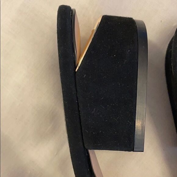 VANELI BLACK SUEDE STUDDED MULES. NEW - Picture 3 of 10